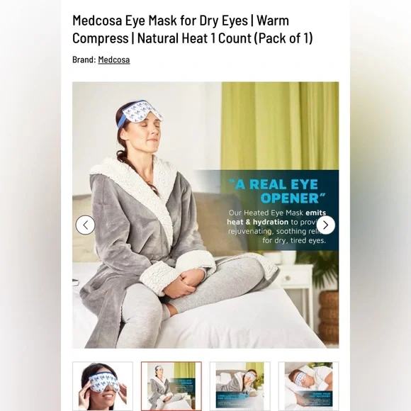🤩 Medcosa Moist Heated Eye Mask - Picture 7 of 11
